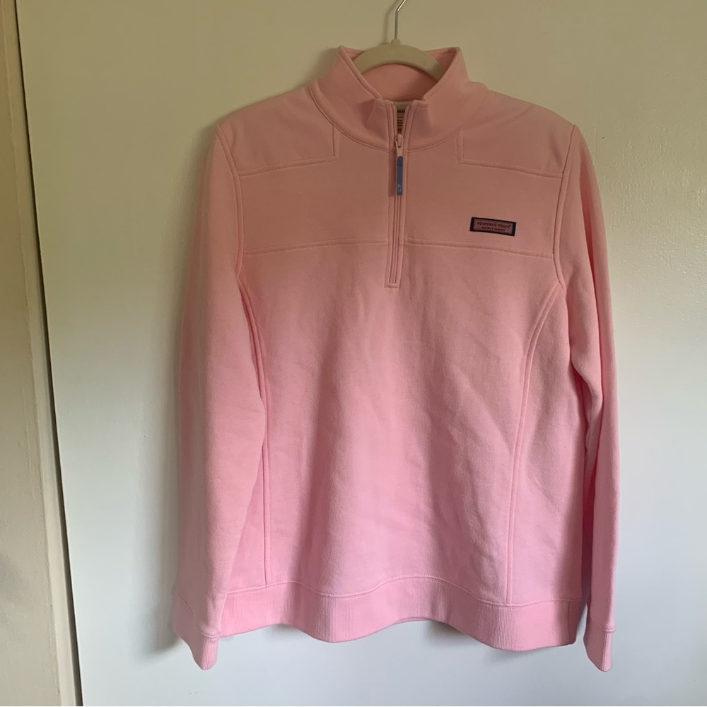 Vineyard Vines Pink Quarter-Zip Pullover